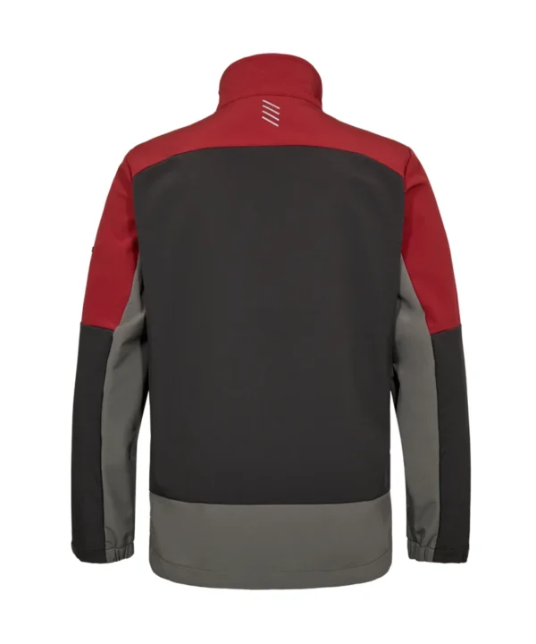 Engel Entire softshell jack | Antracietgrijs/rood
