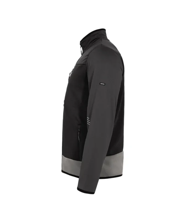 Engel Entire Midlayer jack 2079 zij Engel Entire Midlayer jack | Zwart/antracietgrijs
