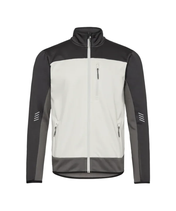Engel Entire Midlayer jack | Off white/antraciet grijs