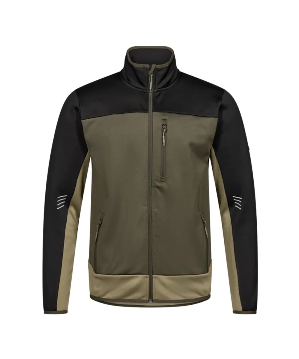 Engel Entire Midlayer jack | Bosgroen/zwart