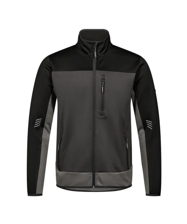 Engel Entire Midlayer jack | Antracietgrijs/zwart