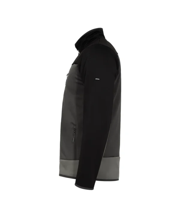 Engel Entire Midlayer jack | Antracietgrijs/zwart