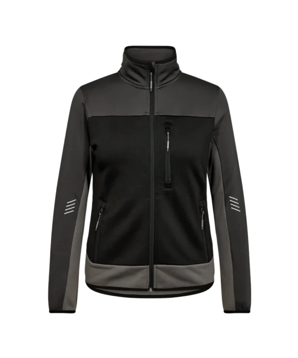 Engel Entire Midlayer jack dames | Zwart/antracietgrijs