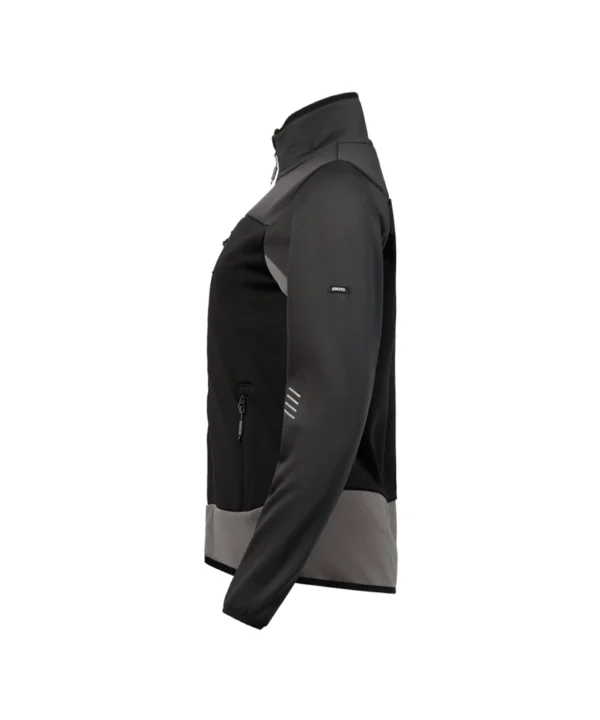 Engel Entire Midlayer jack dames | Zwart/antracietgrijs