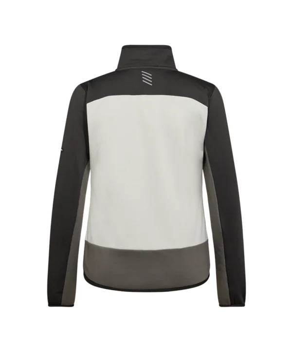 Engel Entire Midlayer jack dames 30179 achter Engel Entire Midlayer jack dames | Off white/antraciet grijs