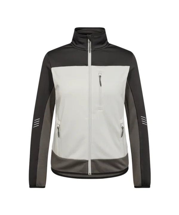 Engel Entire Midlayer jack dames 30179 voor Engel Entire Midlayer jack dames | Off white/antraciet grijs