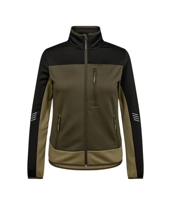 Engel Entire Midlayer jack dames 5320 voor Engel Entire Midlayer jack dames | Bosgroen/zwart