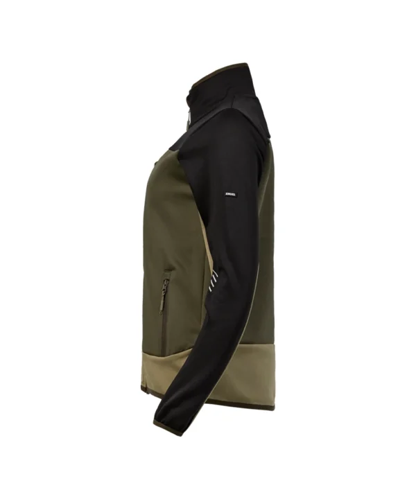 Engel Entire Midlayer jack dames 5320 zij Engel Entire Midlayer jack dames | Bosgroen/zwart