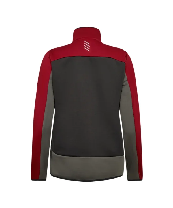 Engel Entire Midlayer jack dames | Antracietgrijs/rood
