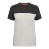 Engel Entire T-shirt dames | Off white/antraciet grijs