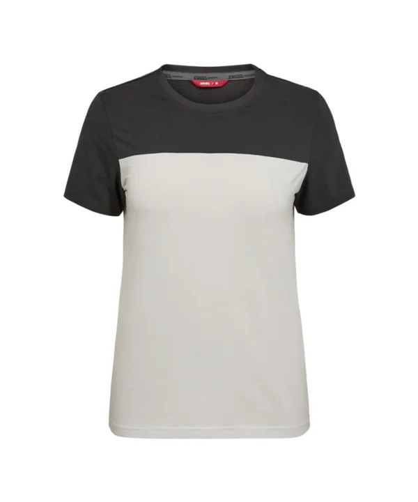 Engel Entire T-shirt dames | Off white/antraciet grijs