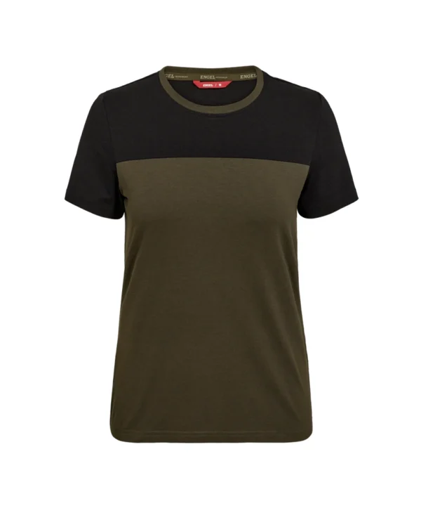 Engel Entire T-shirt dames | Bosgroen/zwart