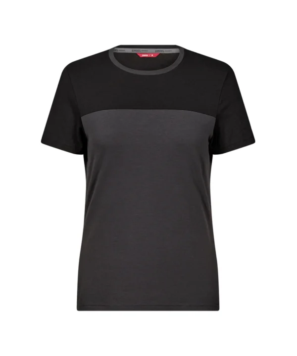 Engel Entire T-shirt dames | Antracietgrijs/zwart
