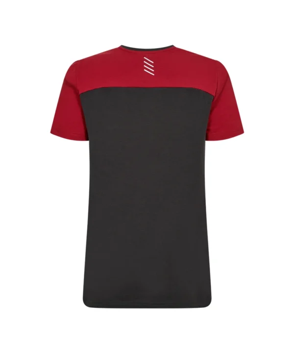 Engel Entire T-shirt dames 7921 achter Engel Entire T-shirt dames | Antracietgrijs/rood