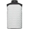 Engel Entire gewatteerd bodywarmer | Off white/antraciet grijs