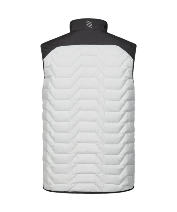 Engel Entire gewatteerd bodywarmer | Off white/antraciet grijs