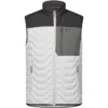 Engel Entire gewatteerd bodywarmer | Off white/antraciet grijs