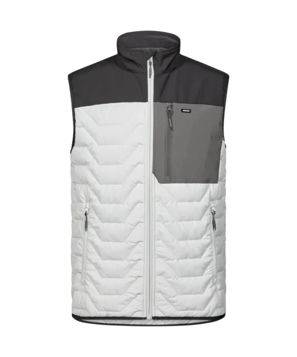 Engel Entire gewatteerd bodywarmer | Off white/antraciet grijs