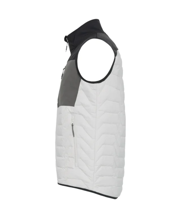 Engel Entire gewatteerd bodywarmer | Off white/antraciet grijs