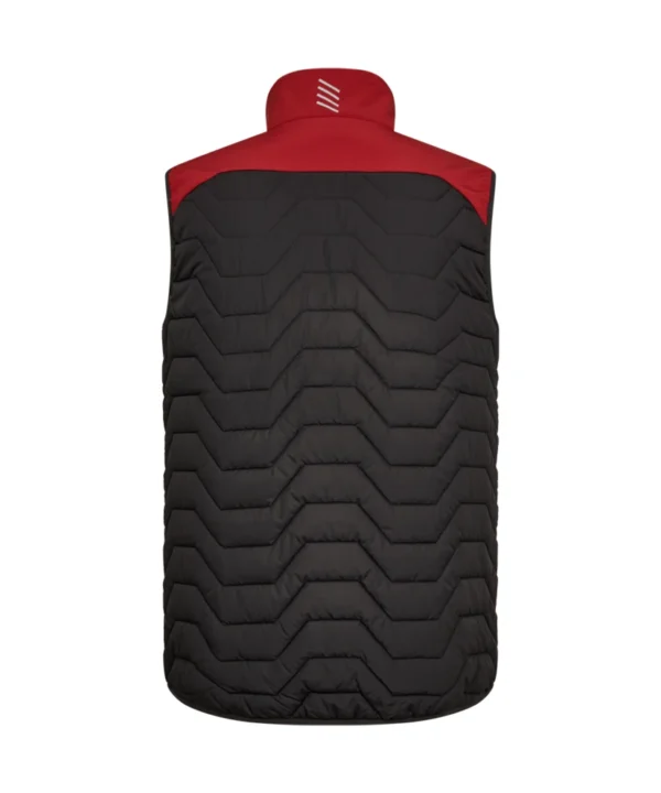 Engel Entire gewatteerd bodywarmer | Antracietgrijs/rood