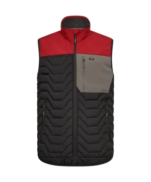 Engel Entire gewatteerd bodywarmer | Antracietgrijs/rood