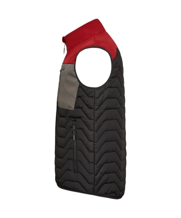 Engel Entire gewatteerd bodywarmer | Antracietgrijs/rood