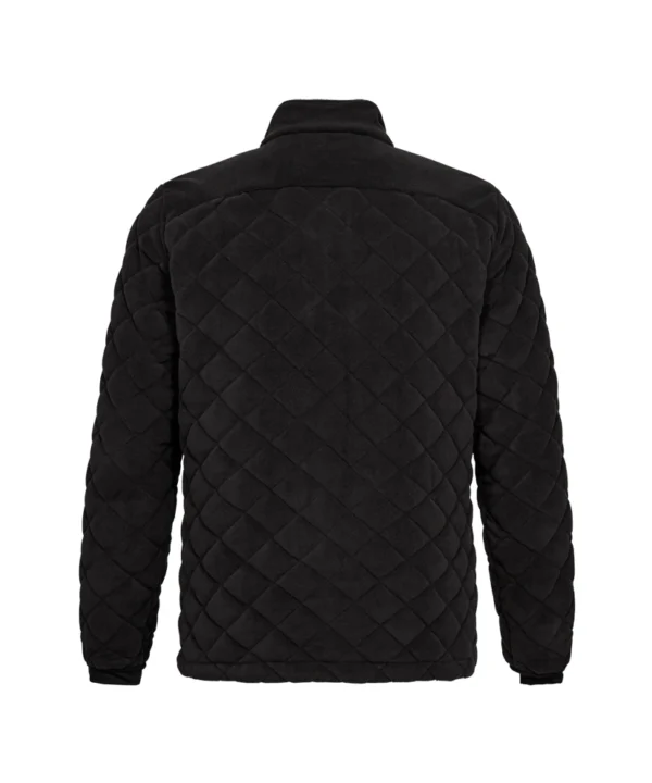Engel Entire gewatteerd fleecejack | Zwart
