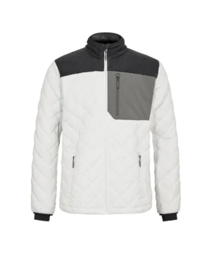 Engel Entire gewatteerd fleecejack 30179 voor Engel Entire gewatteerd fleecejack | Off white/antraciet grijs