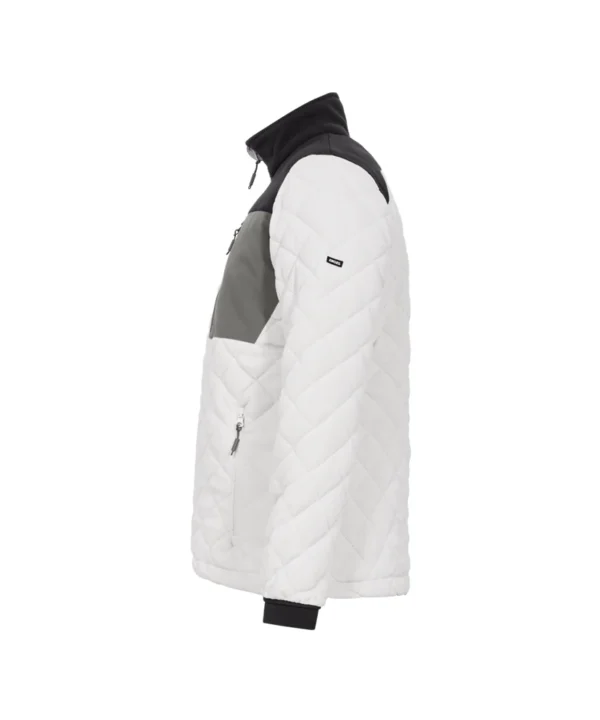 Engel Entire gewatteerd fleecejack 30179 zij Engel Entire gewatteerd fleecejack | Off white/antraciet grijs