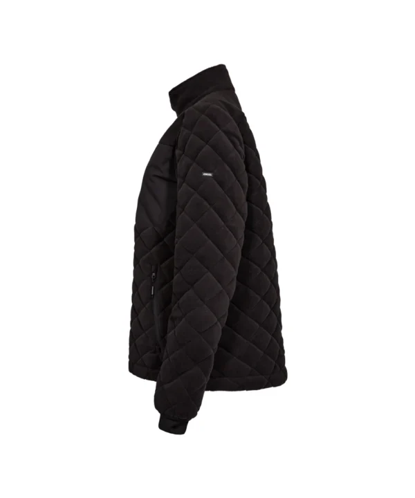 Engel Entire gewatteerd fleecejack dames | Zwart