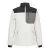 Engel Entire gewatteerd fleecejack dames | Off white/antraciet grijs