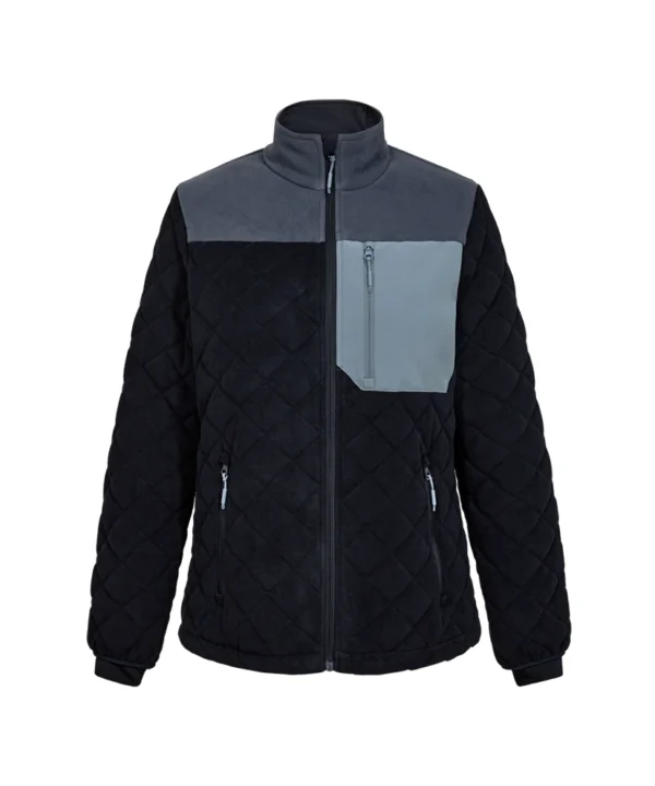 Engel Entire gewatteerd fleecejack dames | Donker blauw