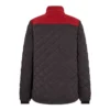Engel Entire gewatteerd fleecejack dames | Antracietgrijs/rood