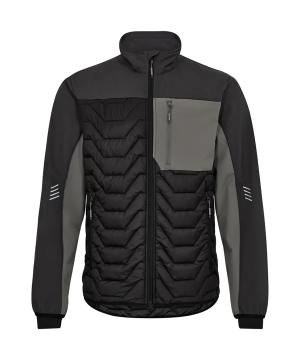 Engel Entire gewatteerd jack | Zwart/antracietgrijs