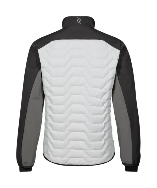 Engel Entire gewatteerd jack | Off white/antraciet grijs