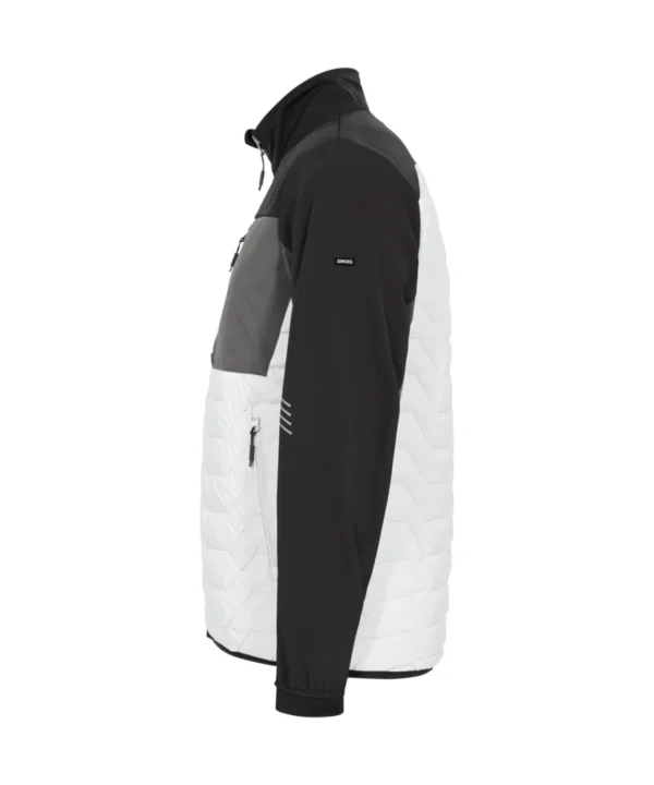 Engel Entire gewatteerd jack | Off white/antraciet grijs