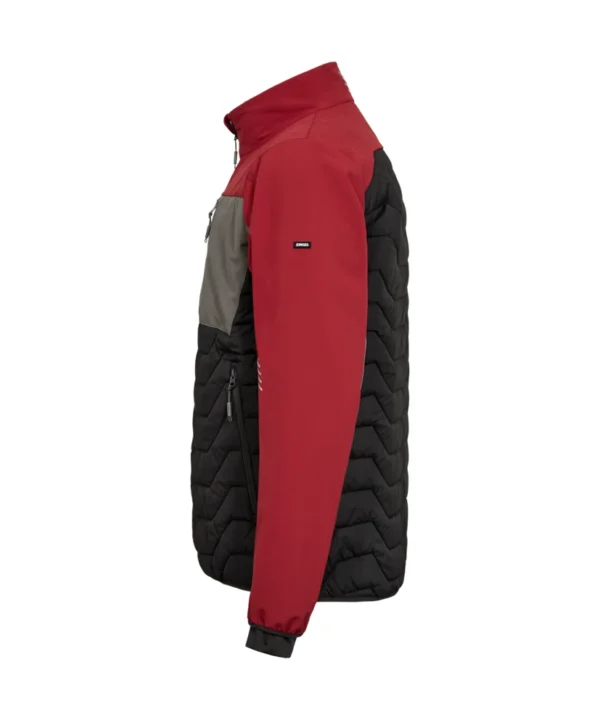 Engel Entire gewatteerd jack | Antracietgrijs/rood