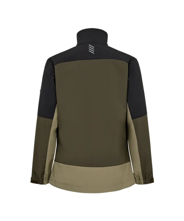 Engel Entire softshell jack Dames 5320 achter Engel Entire softshell jack Dames | Bosgroen/zwart
