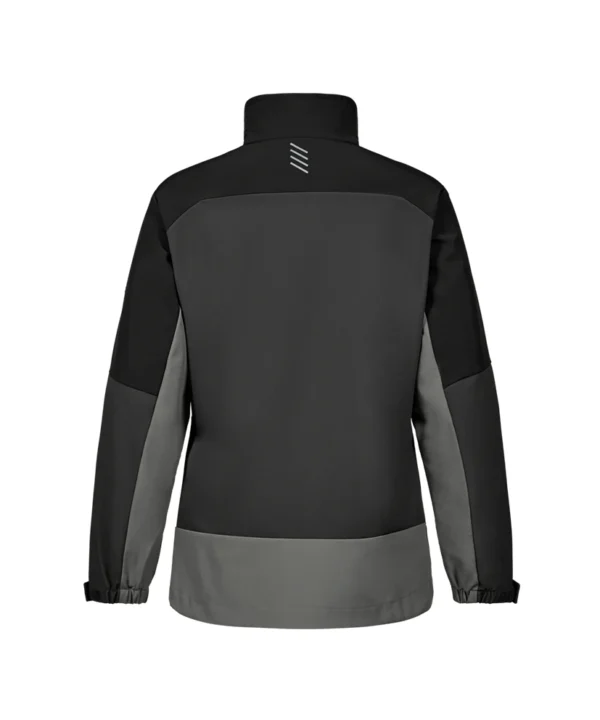 Engel Entire softshell jack Dames 7920 achter Engel Entire softshell jack Dames | Antracietgrijs/zwart