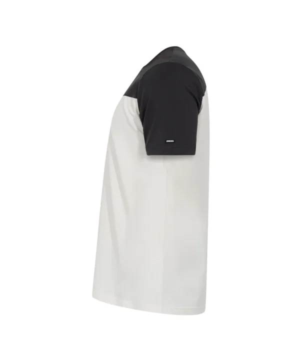 Engel Entire t-shirt 30179 zij Engel Entire T-shirt | Off white/antraciet grijs
