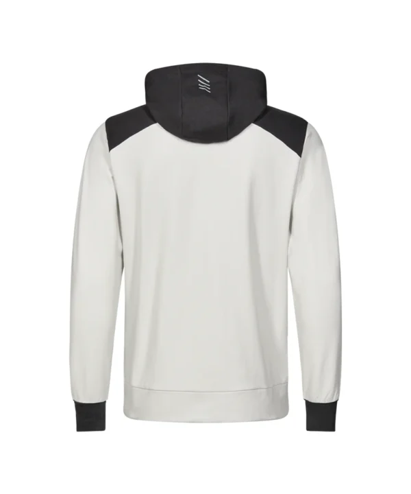Engel Entire vest met capuchon 30179 achter Engel Entire vest met capuchon | Off white/antraciet grijs