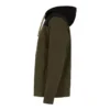 Engel Entire vest met capuchon | Bosgroen/zwart
