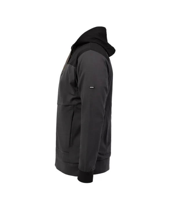 Engel Entire vest met capuchon | Antracietgrijs/zwart