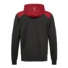Engel Entire vest met capuchon | Antracietgrijs/rood