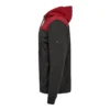 Engel Entire vest met capuchon | Antracietgrijs/rood