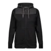Engel Entire vest met capuchon dames | Zwart/antracietgrijs
