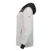 Engel Entire vest met capuchon dames | Off white/antraciet grijs
