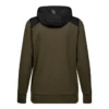 Engel Entire vest met capuchon dames 5320 achter Engel Entire vest met capuchon dames | Bosgroen/zwart