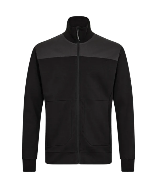 Engel Entire vest met kraag | Zwart/antracietgrijs