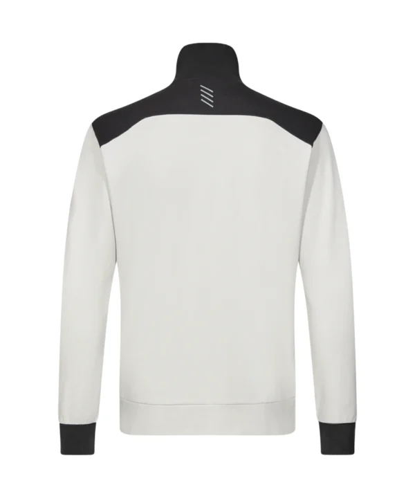 Engel Entire vest met kraag | Off white/antraciet grijs